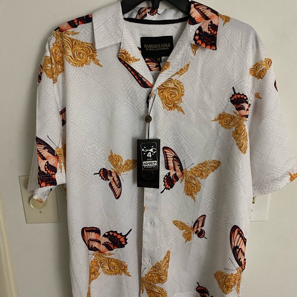 T- shirt Baroque Gold